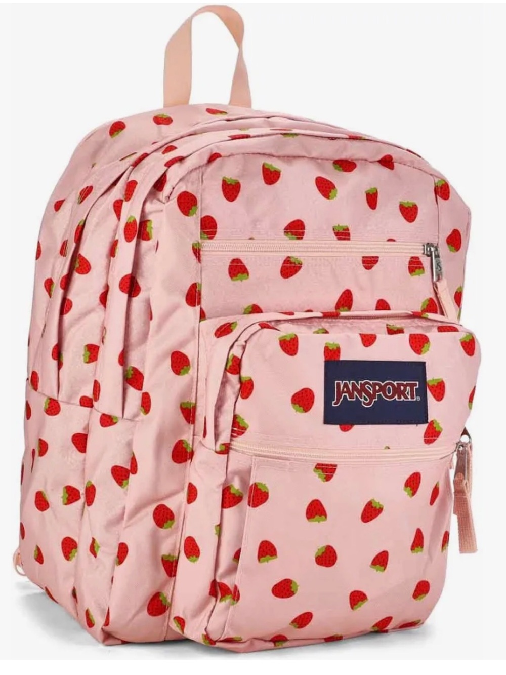 Jansport XL Big Student Strawberry Shower Backpack NWT - Picture 2 of 11